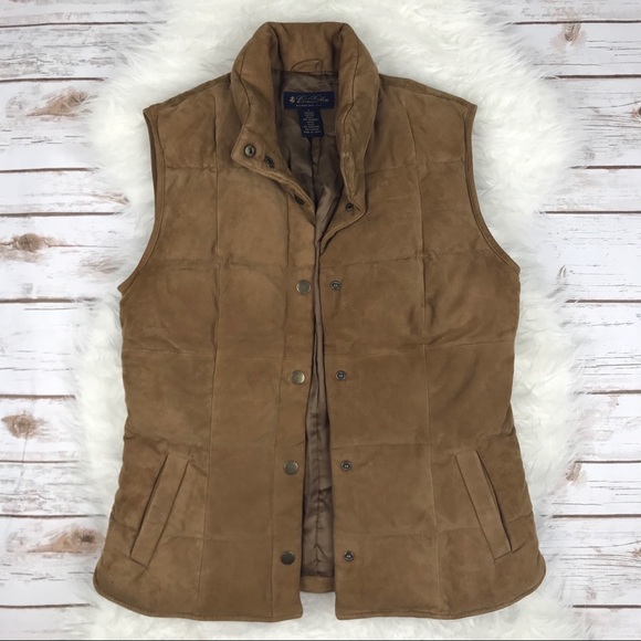 brooks vest brown